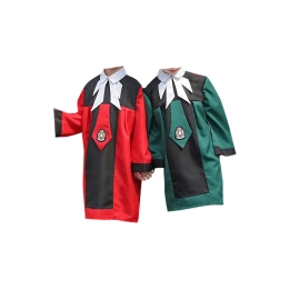 SKDA032 大量訂製拼接色畢業袍 個人設計領帶 魔術貼 幼兒園小學畢業袍 畢業袍中心